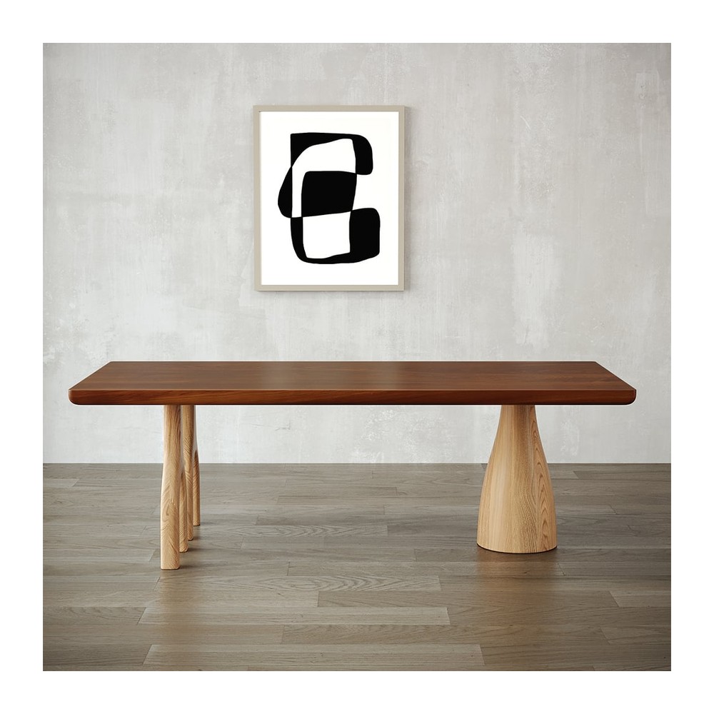 Wooden-Top Dining Table